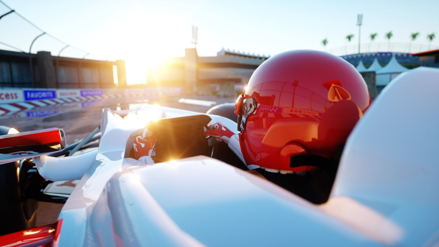 Formula 1 racer enjoying benefits of nootropics for brain health